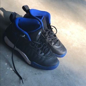 Black and blue air Jordan’s jumpman pro
